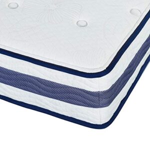 PrimaSleep 11 inch Tight Top Spring Mattress,Gel Foam,BluePiping (King)