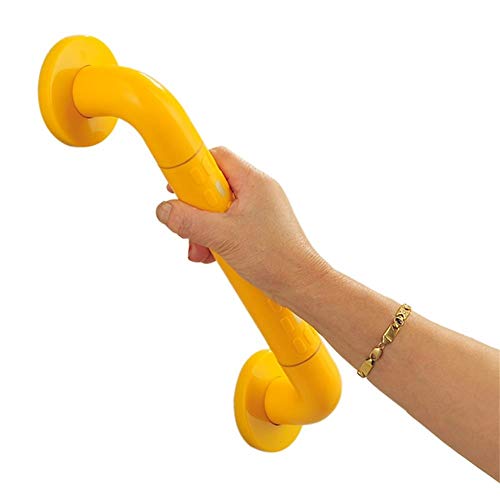 CRODY Bath Wall Attachment Handrails,Grab Bar Rails Safety Handrail,Grab Bar Grab Rails Safety,Support Rail Stainless Steel Bathroom Handrail, Wall-Mounted Straight Towel Rack/Yellow/78Cm