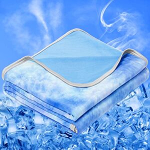 inhand Cooling Blanket Queen Size, Summer Blankets for Hot Sleepers & Night Sweat, Thin Blanket Cold Cool Lightweight Cooling Blanket for Couch Bed, Light Blanket for All Season Use