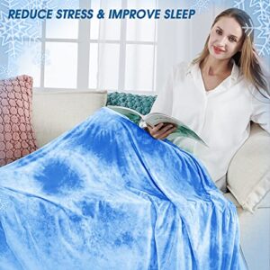 inhand Cooling Blanket Queen Size, Summer Blankets for Hot Sleepers & Night Sweat, Thin Blanket Cold Cool Lightweight Cooling Blanket for Couch Bed, Light Blanket for All Season Use