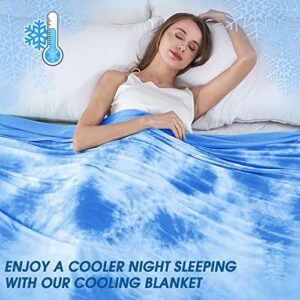 inhand Cooling Blanket Queen Size, Summer Blankets for Hot Sleepers & Night Sweat, Thin Blanket Cold Cool Lightweight Cooling Blanket for Couch Bed, Light Blanket for All Season Use