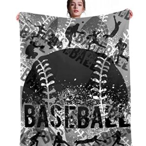 Soft Football Blanket Baseball Blanket Warm Cozy Throw Blanket Lightweight Home Blankets Bed Sofa, Blanket for Kids and Adults Gifts,All Season Couch Bed Sofa Home Decor 60"X50"