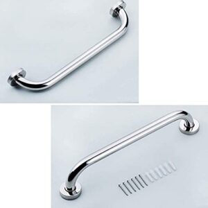 CRODY Grab Bars for Bathroom, Bathtub Mounted Safety Polished Finish Grab Bar, Wall-Mounted Non-Slip Shower Straight Handrails, Elderly Daily Living Aids Assist Support Rails, Towel Rack Toilet Auxili