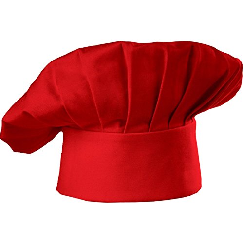 Hyzrz Set of 3 Pack Adult Chef Hat Adult Adjustable Elastic Baker Kitchen Cooking Chef Cap 3 Pieces (Multicolor)