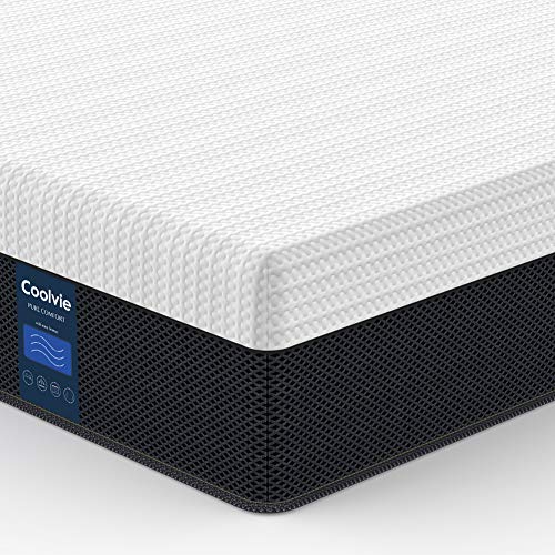 Coolvie Full Mattress 10 Inch, Cool Memory Foam Mattress, Motion Isolation Pocket Innerspring Hybrid Mattress in A Box, More Supportive, 100-Night Trial, Forever Warranty Support