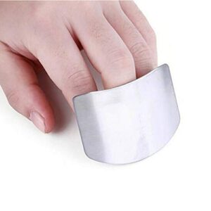 ZOCONE 2 PCs Finger Guard For Cutting Kitchen Tool Finger Guard Stainless Steel Finger Protector Avoid Hurting When Slicing and Dicing Kitchen Safe Chop Cut Tool (PH0088)