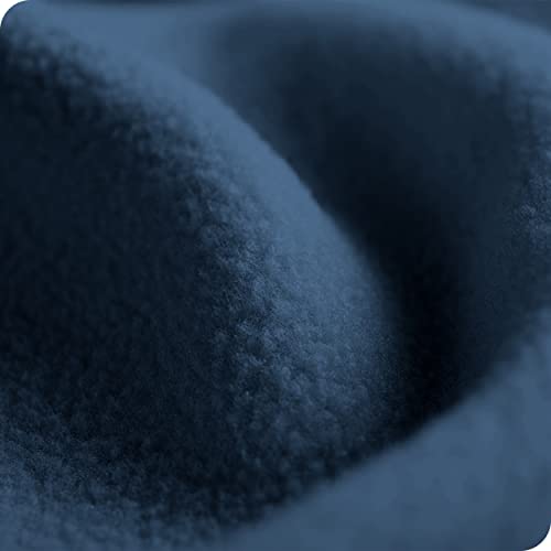 Bare Home Polar Fleece Blanket - Twin/Twin XL Blanket - Dark Blue - Warm & Cozy - Premium Fleece - Blanket for Bed, Sofa, Camping, Travel and Cold Nights - Lightweight (Twin/Twin XL, Dark Blue)