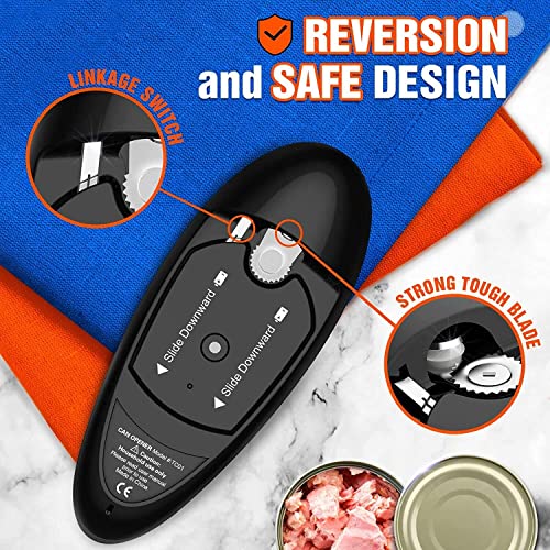 Hands Free, Food Safe Use, No Sharp Edge Electric Can Openers for Kitchen, Best Kitchen Gadget Automatic Can Opener for Seniors, Arthritis, and Chef