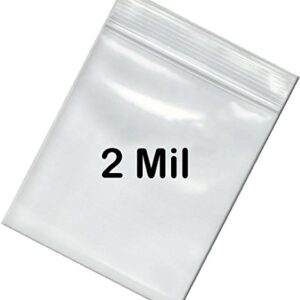 BNY Corner 2 Mil 3x5 Space Saver Reclosable Poly Ziplock Bag 3" x 5" - 1000 Counts