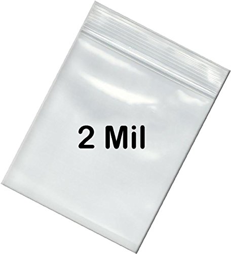 BNY Corner 2 Mil 3x5 Space Saver Reclosable Poly Ziplock Bag 3" x 5" - 1000 Counts
