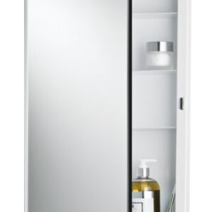 Jensen 781029 Builder Series Frameless Medicine Cabinet with Polished Edge Mirror, 16-Inch by 22-Inch by 3-3/4-Inch