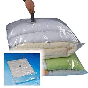 13 quantity: 12 large size 28''x20'' new improved vacuum storage bags / space saver compressed bag with 1 tsa carry-on travel pouch bag