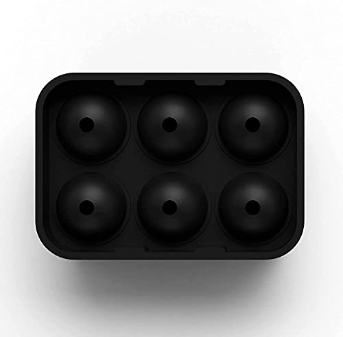 Glacio Premium Silicone Ice Tray Set - 2-in-1 Combo with Large 2" Square Cubes & Sphere Ball Mold - Ideal for Whiskey, Cocktails, and Beverages - Easy Release & BPA-Free