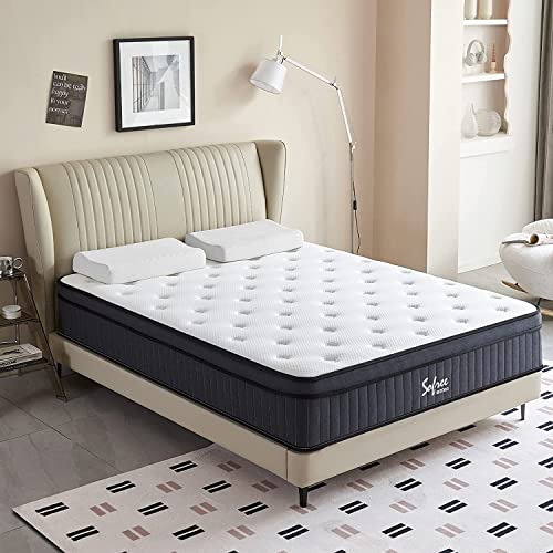 sofree bedding Full Size Mattress, 12 Inch Memory Foam Hybrid Mattress Full, Pocket Spring Full Mattress in a Box for Motion Isolation, Strong Edge Support, Pressure Relief, Medium Firm, CertiPUR-US