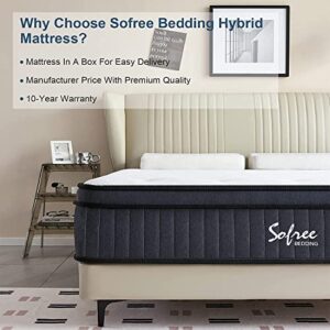 sofree bedding Full Size Mattress, 12 Inch Memory Foam Hybrid Mattress Full, Pocket Spring Full Mattress in a Box for Motion Isolation, Strong Edge Support, Pressure Relief, Medium Firm, CertiPUR-US