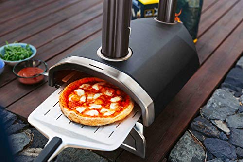 Ooni 12” Perforated Pizza Peel – Long Handle Perforated Aluminium Pizza Paddle – Lightweight Pizza Turning Peel – Ooni Outdoor Pizza Oven Accessories…