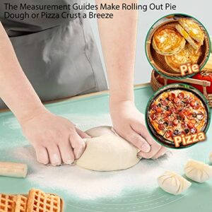 Silicone Baking Mat Extra Large Non-stick Baking Mat With High Edge, Food Grade Silicone Dough Rolling Mat For Making Cookies, Macarons, Multipurpose Mat, Countertop Mat, Placemat (16"X24")