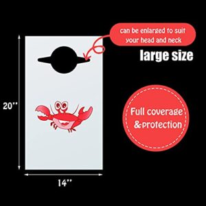 Geyoga 30 Piece lobster Bibs 23 Inch Crawfish Boil Seafood Boil Party Supplies Crab Plastic Seafood Funny Bibs for Adult Size