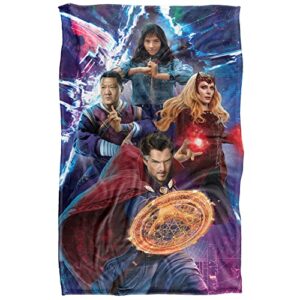 Doctor Strange Multiverse of Madness Blanket, 36"x58" Doctor Strange, Wong, America Chaves, Scarlet Witch Silky Touch Super Soft Throw Blanket