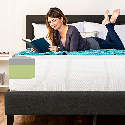 Best Choice Products 12in Full Size 2-Layer Medium-Firm Mattress w/Moisture Wicking, Odor Reducing Bamboo Charcoal Gel & Green Tea Infused Memory Foam - CertiPUR-US Certified