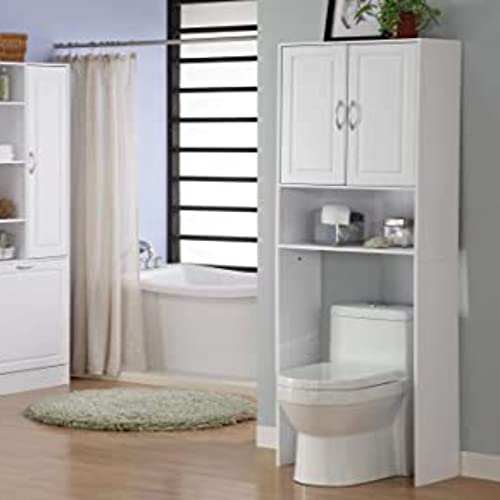 Oakestry 2-Door Wall Cabinet Bathroom 2 Door Wall Cabinet White Wall Cabinet Bathroom Wall Cabinet with 2 Door Adjustable Shelves