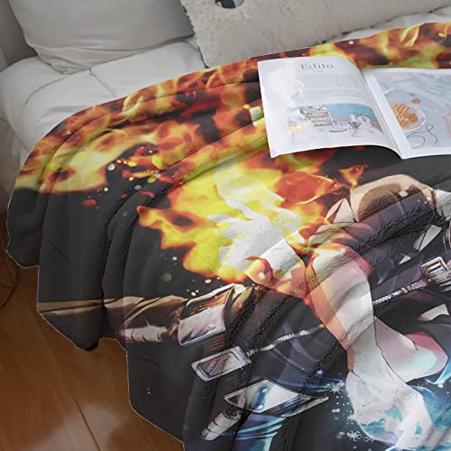 Lightweight Blankets Anime Manga Throw Blanket 3D Printed Soft Comfortable Flannel Fleece Throws for Bed Couch Sofa Floor Car and Home Decor(60"*50")