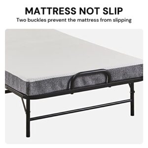 SunsGrove Folding Bed with Mattress Twin Size, 75" x 38", Rollaway Bed Storage Cover Included. Roll Away Bed with 5" Memory Foam Mattress, Portable Foldable Fold up Guest Bed for Adults (Twin)