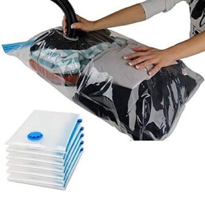 timetries travel vacuum storage bags for clothes comforters blankets mattress pillows with pump space saver bag,white