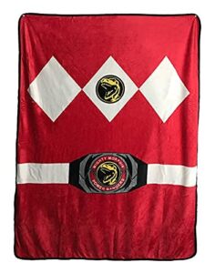 power rangers red ranger fleece soft throw blanket
