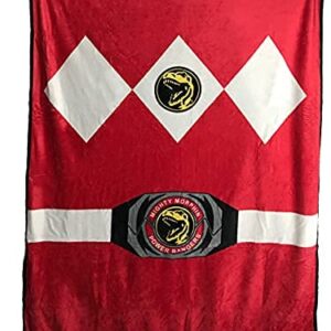 Power Rangers Red Ranger Fleece Soft Throw Blanket