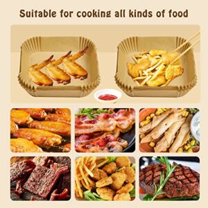 SIUDANGKA Air Fryer Disposable Paper Liner for COSORI Air Fryer, 100 Pcs Non-Stick Parchment Liners Compatible with COSORI CP150-AF COSORI Pro Air Fryer Oven Combo