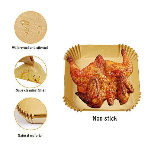 SIUDANGKA Air Fryer Disposable Paper Liner for COSORI Air Fryer, 100 Pcs Non-Stick Parchment Liners Compatible with COSORI CP150-AF COSORI Pro Air Fryer Oven Combo