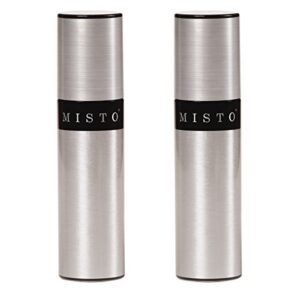 misto oil sprayer, set of two, silver