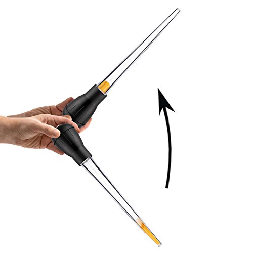 Long Turkey Basters for Cooking with Measurements, Only for Room Temperature Liquids, Blue and Black Color