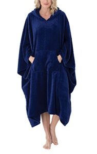 pajamagram women's wearable throw bathrobe, twilight, one size