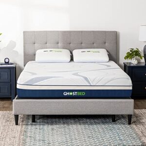 ghostbed ultimate 10 inch mattress - cooling gel memory foam mattress - medium firm feel with breathable, cool-to-the-touch cover - made in the usa - certipur-us certified - queen