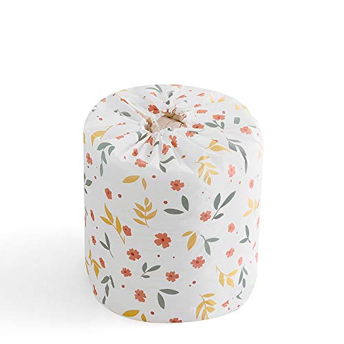 FENGHUAN Large-Capacity Beam-Mouth Quilt Storage Bag Moving Clothes Bag Household Large Moisture-Proof Quilt Finishing Bag Cylinder-Floral