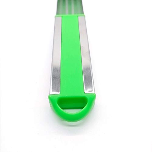 Watermelon slicer cutter Windmill Auto Stainless Steel Melon Cuber Knife Corer Fruit Vegetable Tools Kitchen Gadgets (Green)