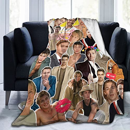 Blanket Chad Michael Murray Soft and Comfortable Warm Fleece Blanket for Sofa,Office Bed car Camp Couch Cozy Plush Throw Blankets Beach Blankets