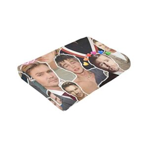 Blanket Chad Michael Murray Soft and Comfortable Warm Fleece Blanket for Sofa,Office Bed car Camp Couch Cozy Plush Throw Blankets Beach Blankets