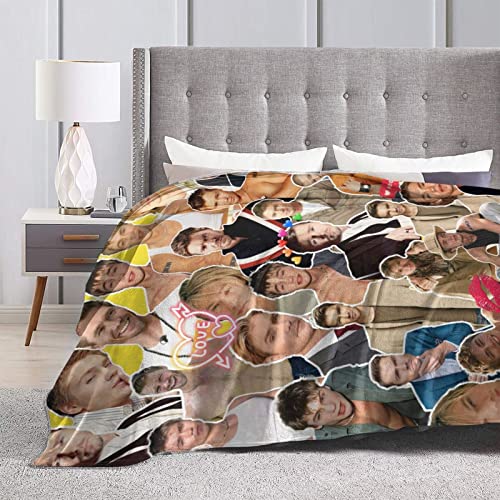 Blanket Chad Michael Murray Soft and Comfortable Warm Fleece Blanket for Sofa,Office Bed car Camp Couch Cozy Plush Throw Blankets Beach Blankets