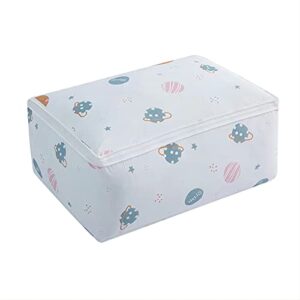 sjgtcmkj storage bag large capacity foldable, used to store clothes, quilts, blankets, sheets, socks, etc., with strong zipper, 1 pc, white