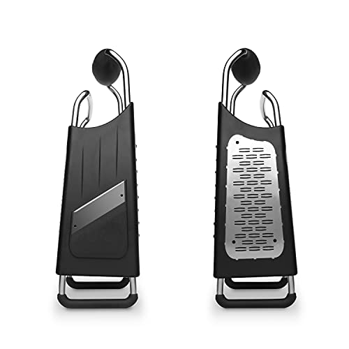 Microplane Four Sided Stainless Steel Ultra-Sharp Multi-Purpose Box Grater - Slicer, Fine, Ribbon, and Extra Coarse Blade Styles