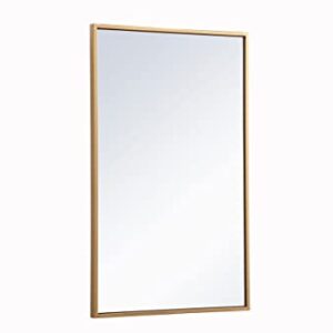 Elegant Decor Metal Mirror Medicine Cabinet 17 inch x 28 inch in Black