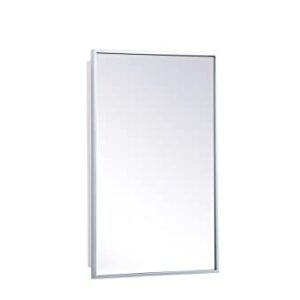 Elegant Decor Metal Mirror Medicine Cabinet 17 inch x 28 inch in Black