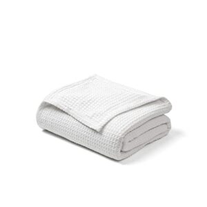 chateau home collection thermal blankets, king size cotton blanket for the bed, gifts for women, waffle blankets king size for king bed, white blanket, plush blanket for all seasons
