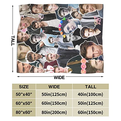 Blanket Robert Pattinson Soft and Comfortable Warm Fleece Blanket for Sofa,Office Bed car Camp Couch Cozy Plush Throw Blankets Beach Blankets