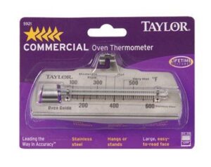 taylor oven thermometer 100 - 600 deg f 4-7/8" x 2-1/4"2