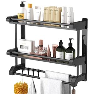 SZMWORID Shower Caddy Stainless Steel 2 Tier Shower Organizer Suitable for Storing Large Bottles of 22 Oz Shampoo Body Wash