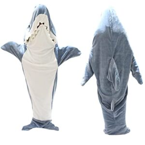 shark blanket, shark blanket super soft cozy flannel, wearable shark blanket adult, shark blanket hoodie (1 pcs)